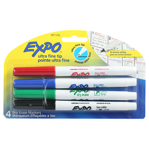 EXPO Low Odor UF ASSTD 4Pk